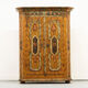 Painted folk art bridal cabinet 1817