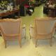 Paire de fauteuils style louis XV