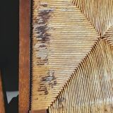 Breton dining room table with 2 extensions and 6 chairs with Breton characters