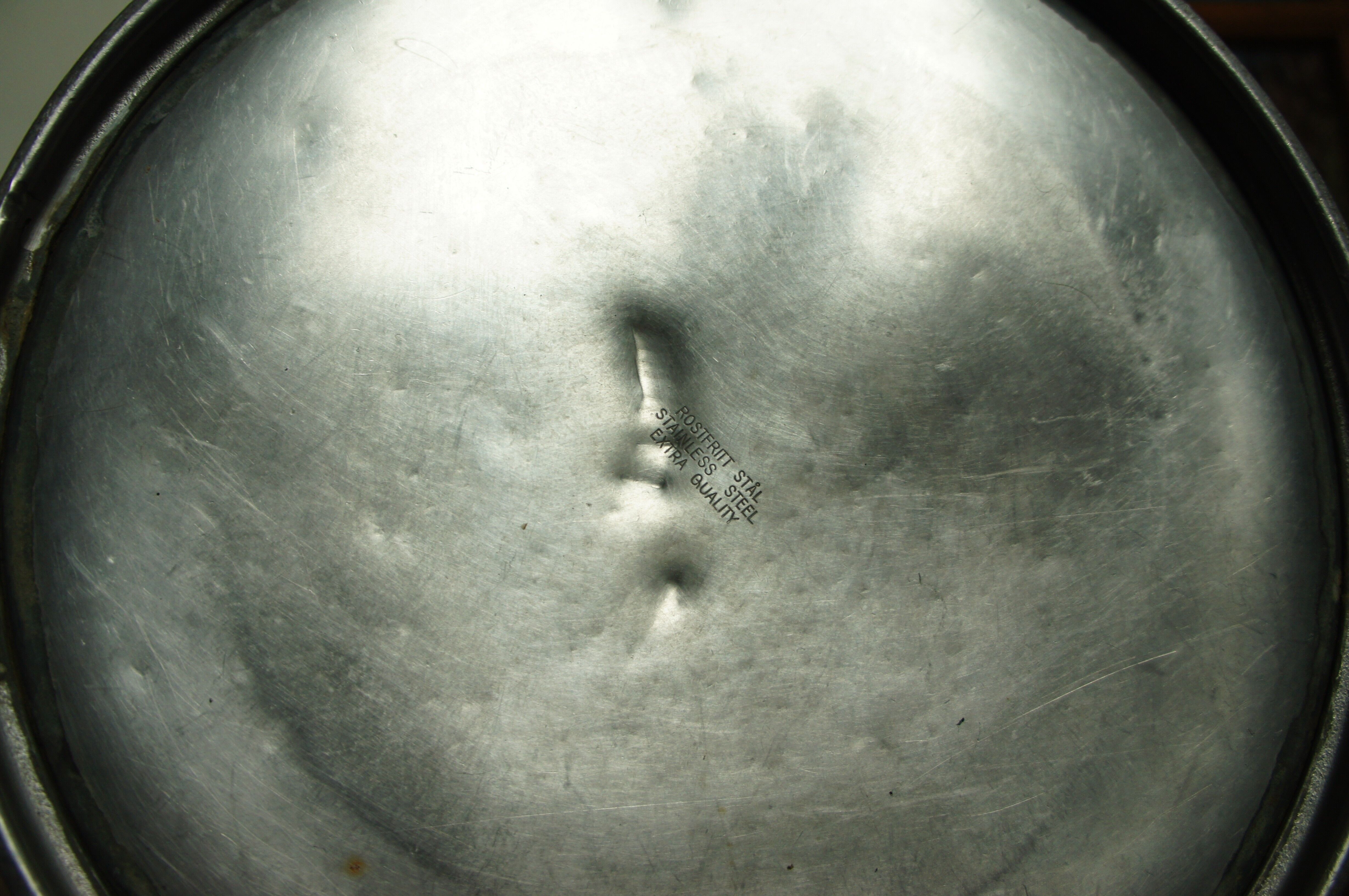 Old stainless steel milk can