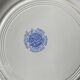 6 blue antique earthenware plates with flowers and gilding from Saint Amand Hamage.