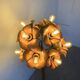 Ornamental floor lamp with "flower" patterns from the 1970s.