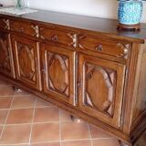 Beautiful 4-door wooden sideboard for dining and living rooms. In very good condition.