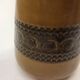 West Germany mustard diabolo vase