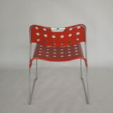4 chaises "omstak" de Rodney Kinsmann par Bieffeplast, Italie, 1970