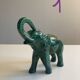 Pair of marbled faience elephants from Saint Clément