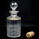 Flacon Baccarat modèle Nancy, cristal taillé et liseré doré, avant 1936