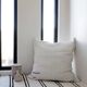 Handwoven rug - White and black lines - recycled cotton - 170 x 240 cm