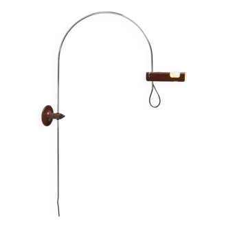 Mid-Century Modern Italian Space Arc Spider Wall Lamp by Joe Colombo for Oluce, 1960s