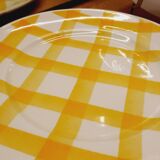 Lot 3 dessert plates Tablecloth