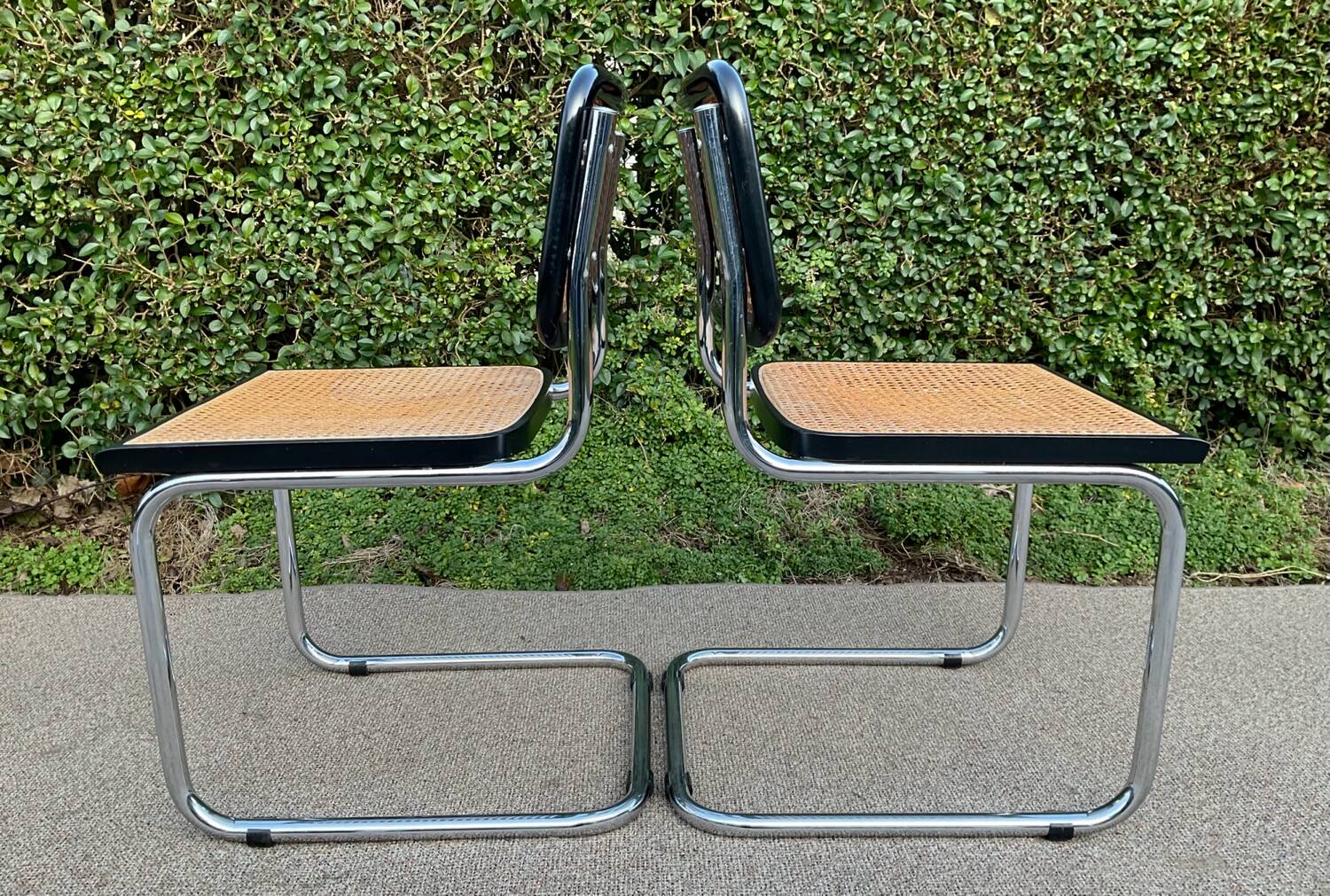 Pair of Marcel Breuer Cesca B32 chairs