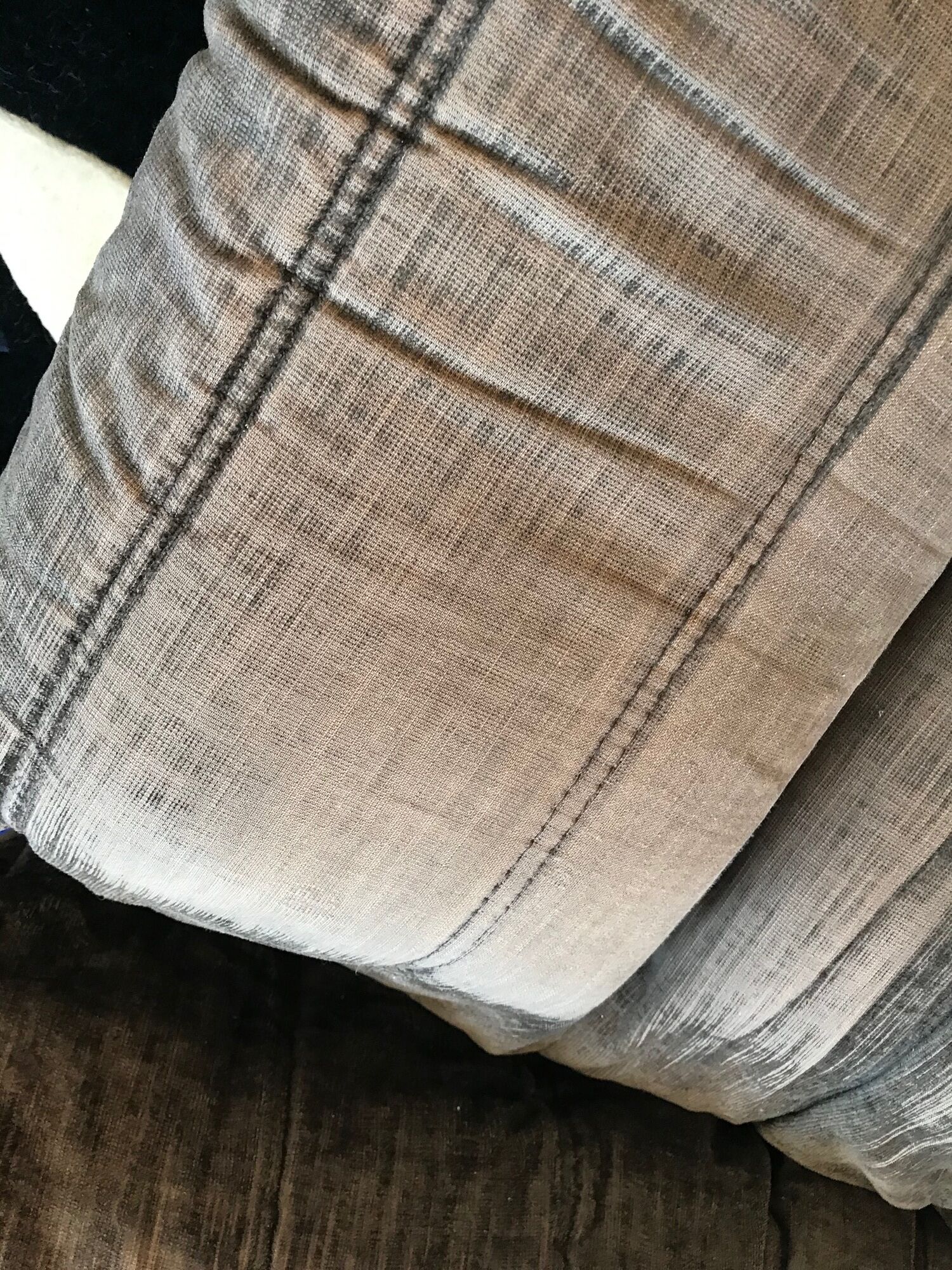 Togo in brown velvet by Michel Ducaroy for Ligne Roset 70s