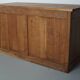 Antique French oak shop cabinet / kitchen island, 1930s