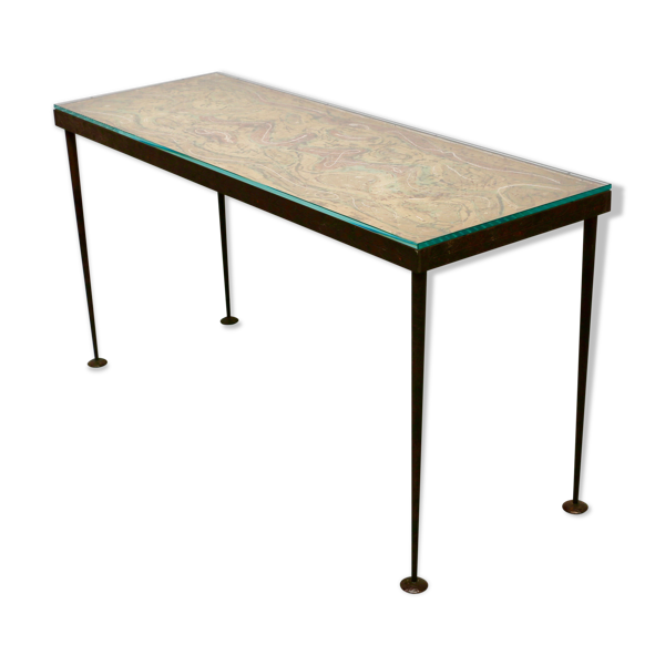 Table console en bronze