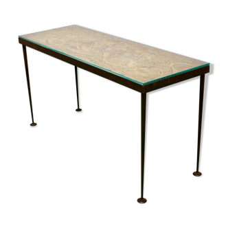 Table console en bronze