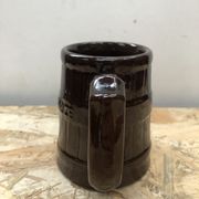 Serie 5 tasses chopes miedzygorze céramique marron vintage