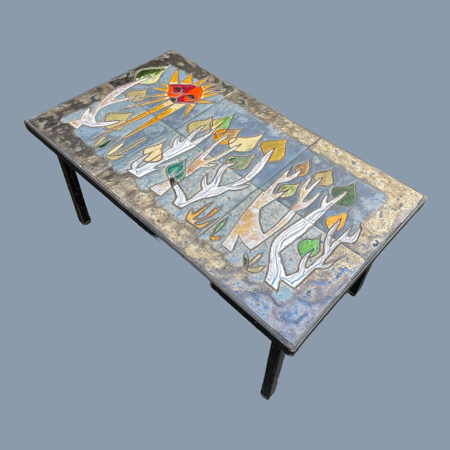 Table basse signée Raymond Corroyez, 1960 | Selency