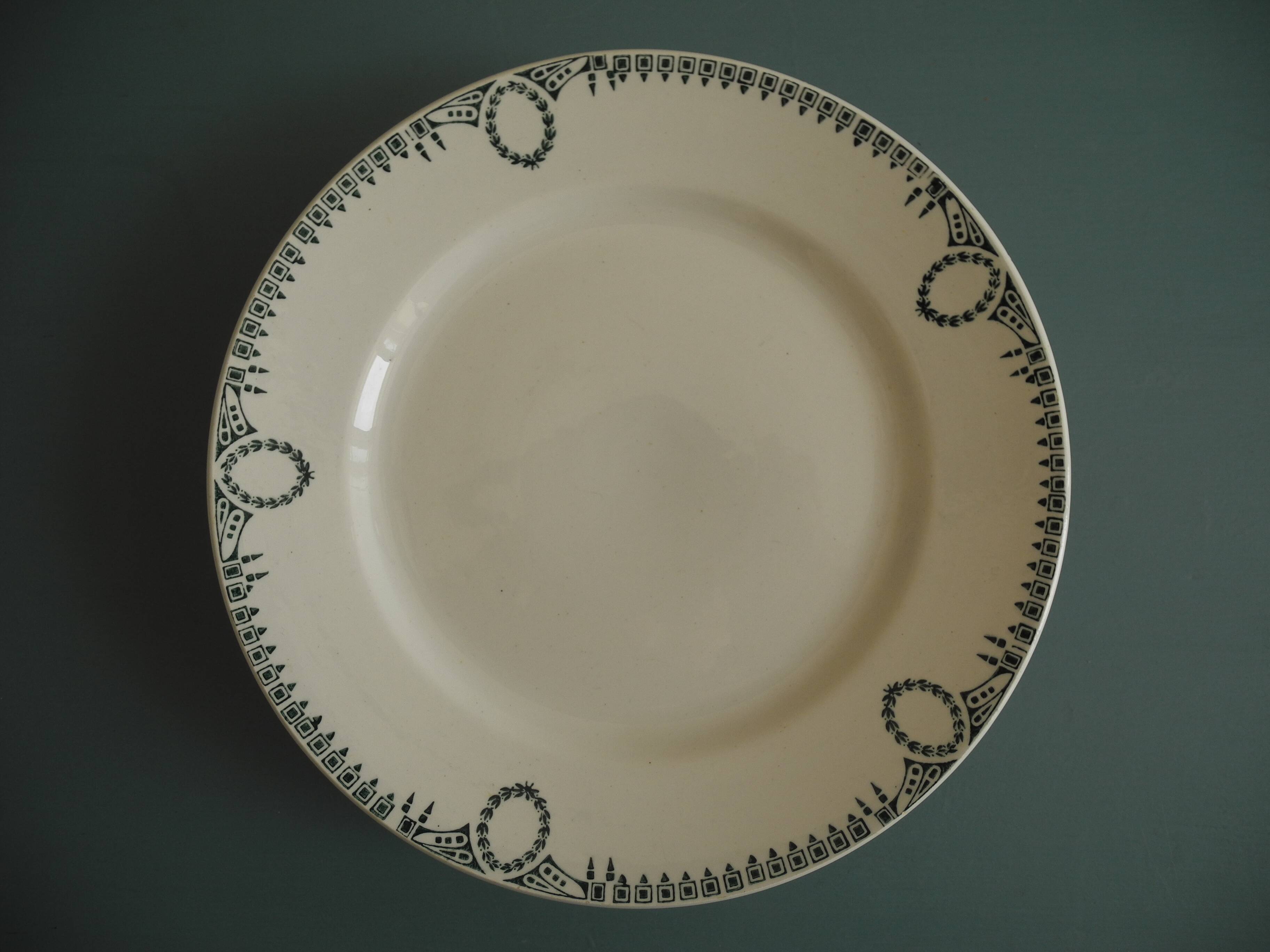 Old plate presentation dish st amand antique french dish plate 30s