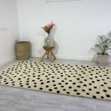 Handmade wool berber rug 276 x 157 cm