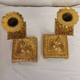 Pair of Victorian candlesticks