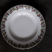 1 set of 4 Limoges ceramic plates from the 1950s