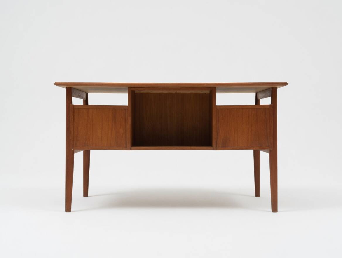 Teak Desk By Gunner Nielsen For Tibergaard, 1960s.