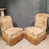 Paire de chaise "crapaud"