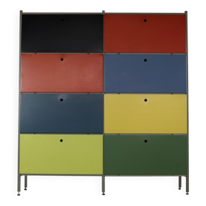 Rangement mural coloré - wim rietveld