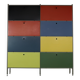 Rangement mural coloré des années 50 par Wim Rietveld pour Gispen