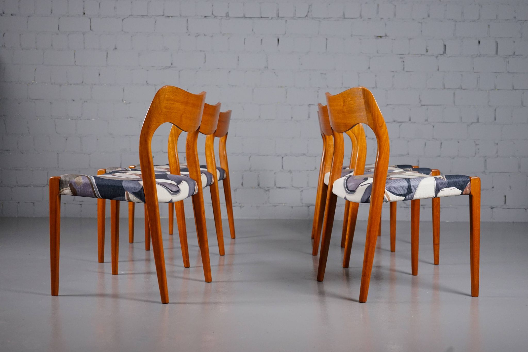 Teak chair model 71 by Niels Otto Möller for JL Möllers