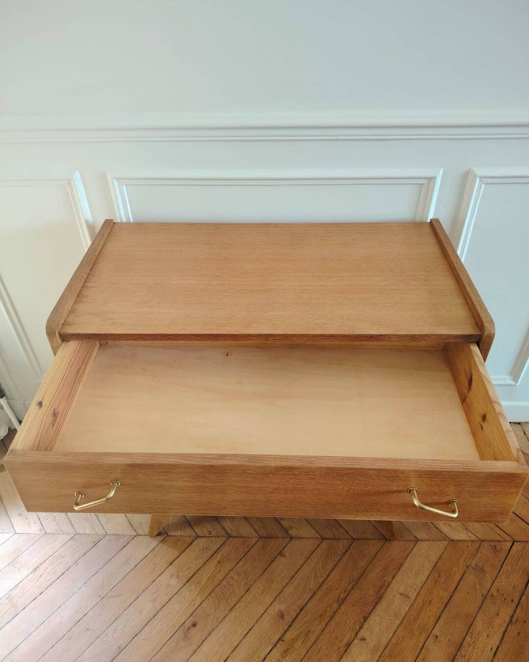 Commode rénovée de style scandinave, années 50-60