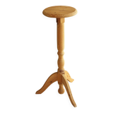 High wooden plant stand - handmade in the 80s - Vintage
