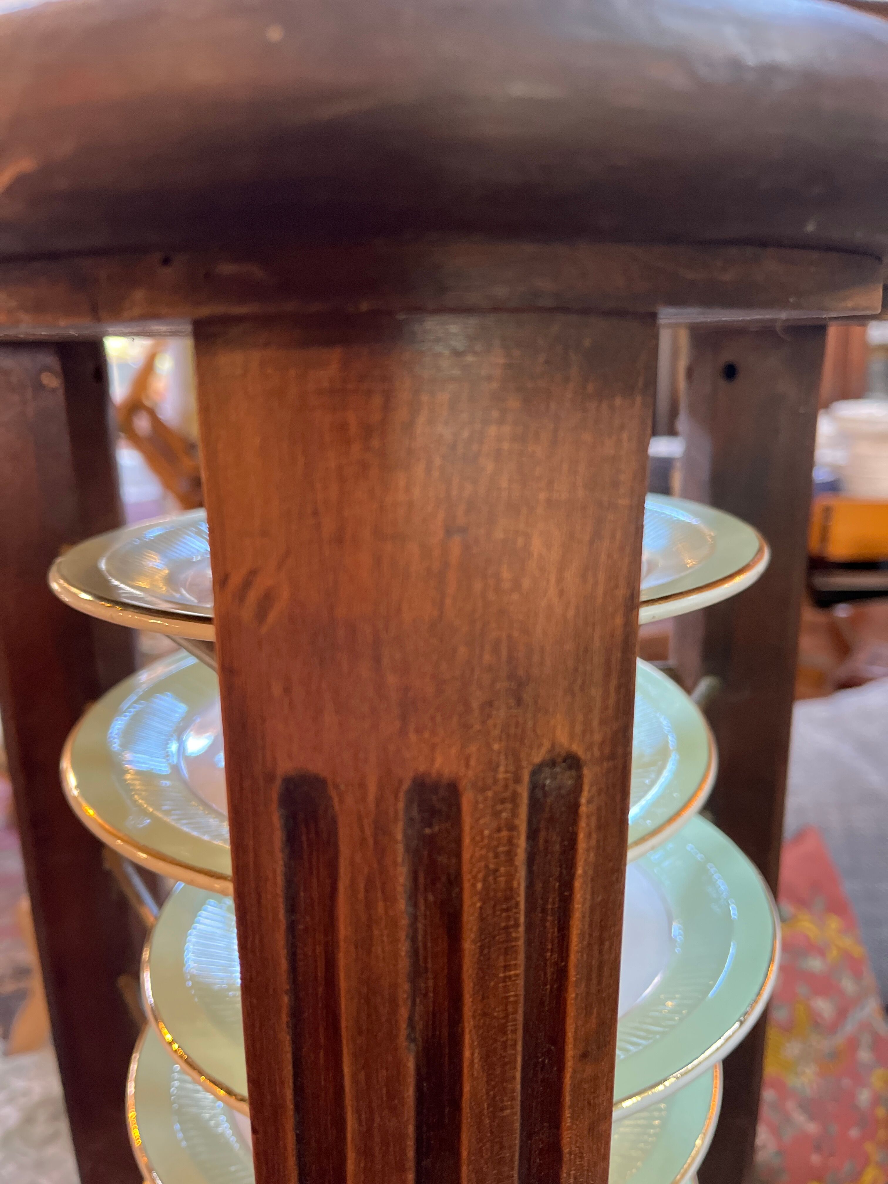 Door plates of hotel and mahogany restaurant