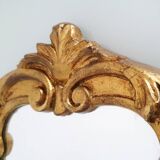 Miroir baroque doré à la feuille d'or