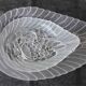 2 plats en verre cygne