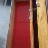 Chest of drawers vintage 1960 raw wood