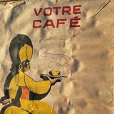 large poster your cafe negresco on canvas