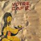 large poster your cafe negresco on canvas
