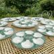 Vintage oyster service in majolica