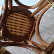 Chaise haute en rotin pour enfant