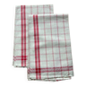 Old checkered tea towels
