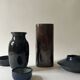 Large iridescent ceramic vase signed Jean Yves Lemonnier, France 1970