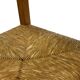 Set of four vintage chairs / stool - brutalist style minimalist oak and wicker 60s