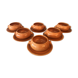 Set de 6 bols à soupe Gien