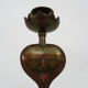 Paire d'anciens bougeoirs cobra en bronze de à gravure détaillé. Vers 1950