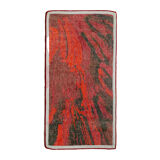 Red splash space age carpet