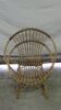 Vintage rattan/bamboo shell children's armchair