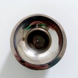 Vintage stainless steel and crystal flower stand