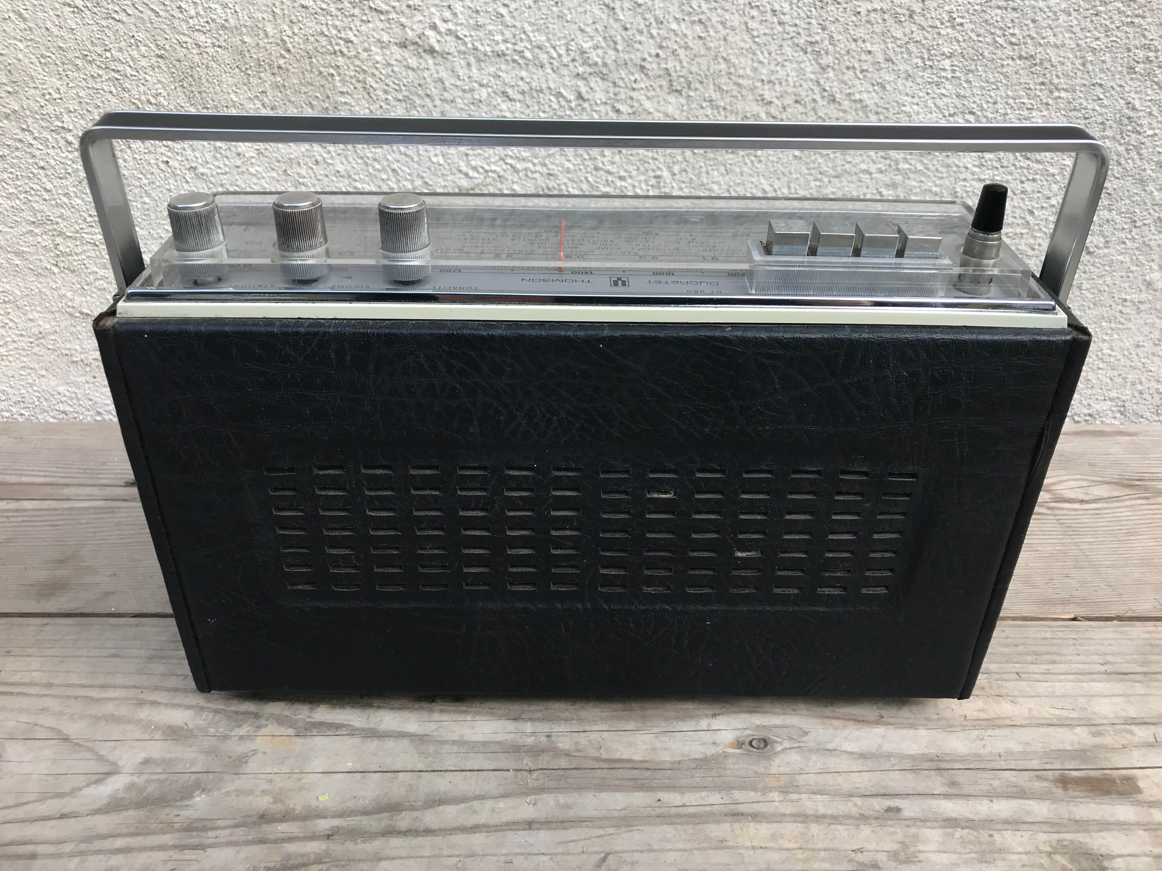 Former radio portable ducretet thomson dt680 70s vintage