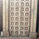 Old Indian door in old teak, piece and patina of origin